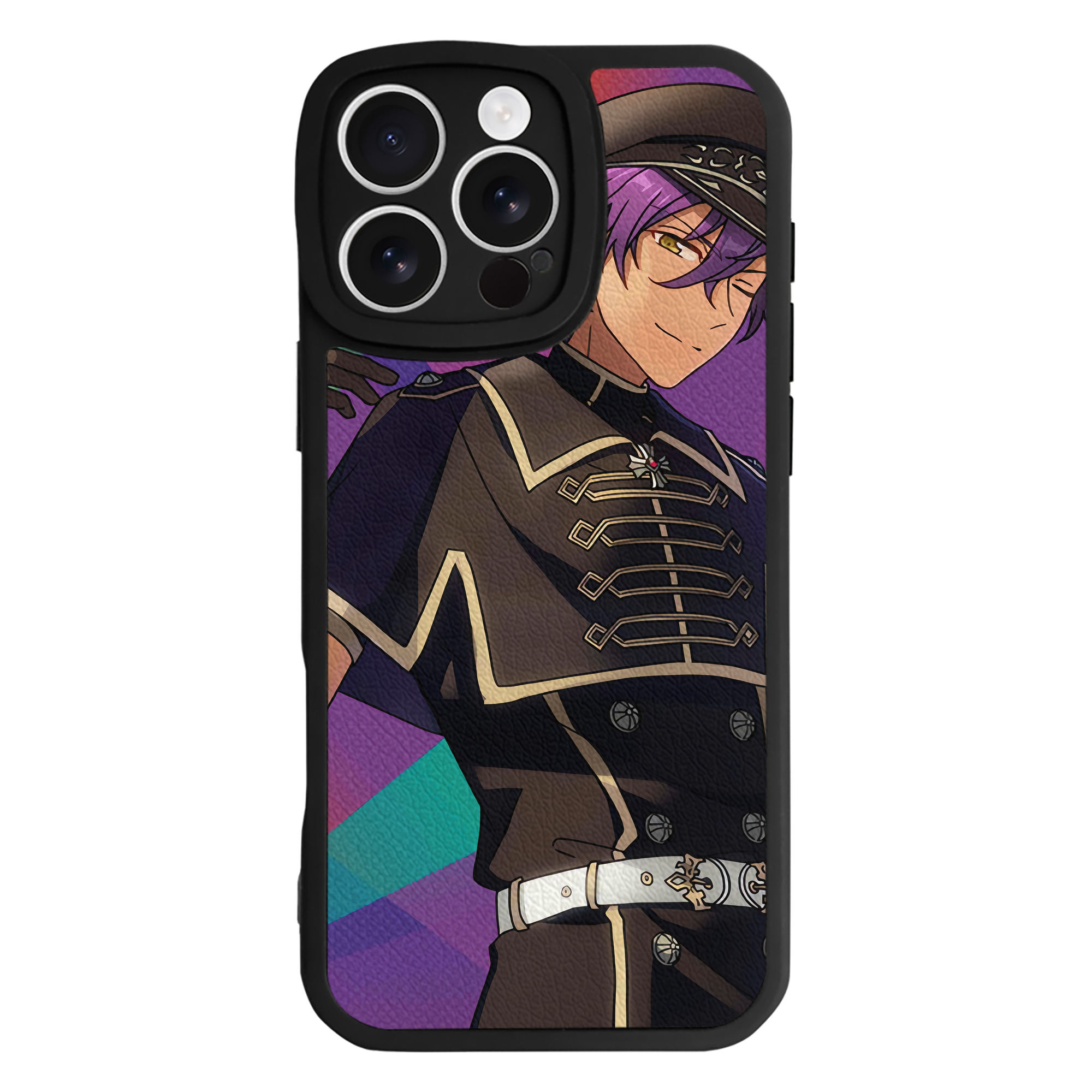 （画像用） あんさんぶるスターズ! Ensemble Stars 【iPhone 16シリーズ対応】シリコンスマホケース（レザー調） 材質：シリコン